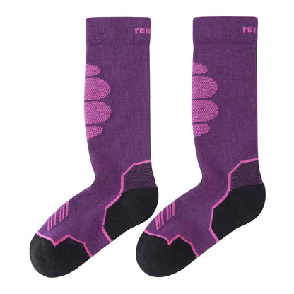 Kids Merino Wool Blend Ski Socks – Reima Atleetti – Reinforced 
