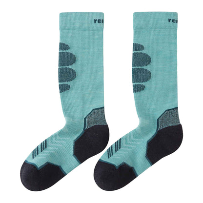 Kids Merino Wool Blend Ski Socks – Reima Atleetti – Reinforced 