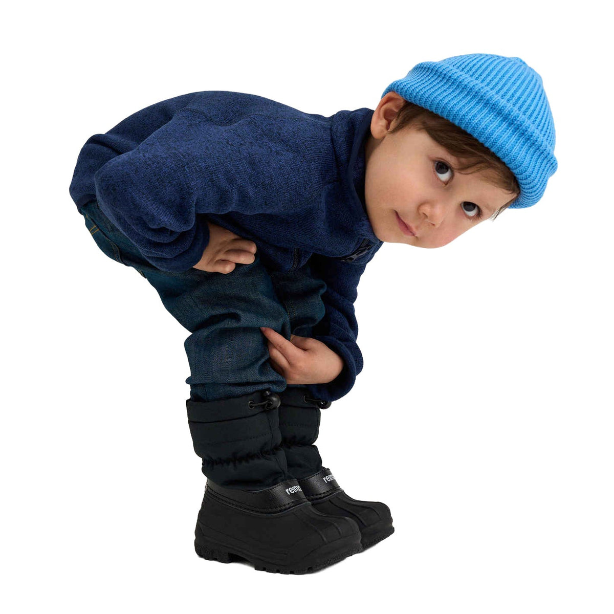 Kids Water-Resistant Winter Boots – Reima Nefar – Waterproof Rubber Galosh 