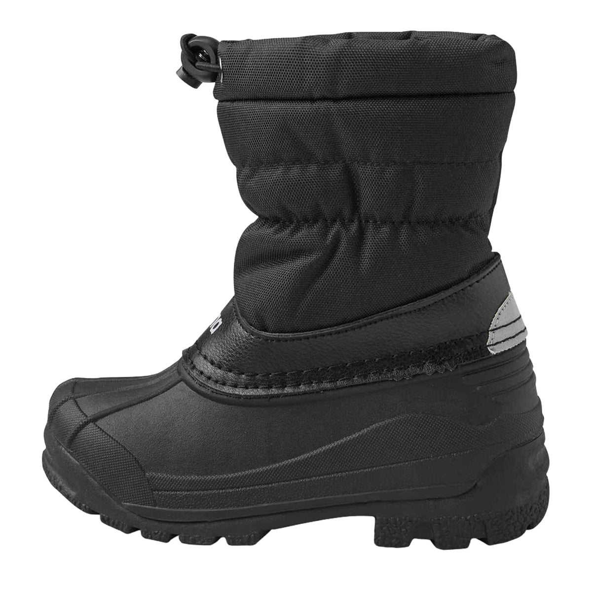 Kids Water-Resistant Winter Boots – Reima Nefar – Waterproof Rubber Galosh #color_black