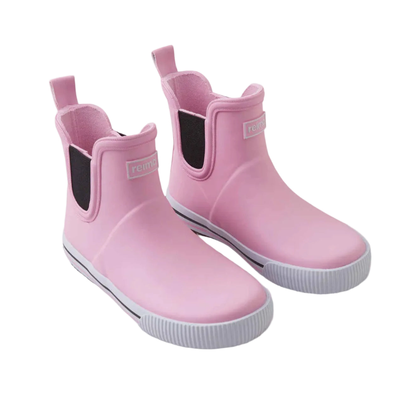 Kids Waterproof Ankles Rain Boots - Easy Slip On | Reima #color_light-heather