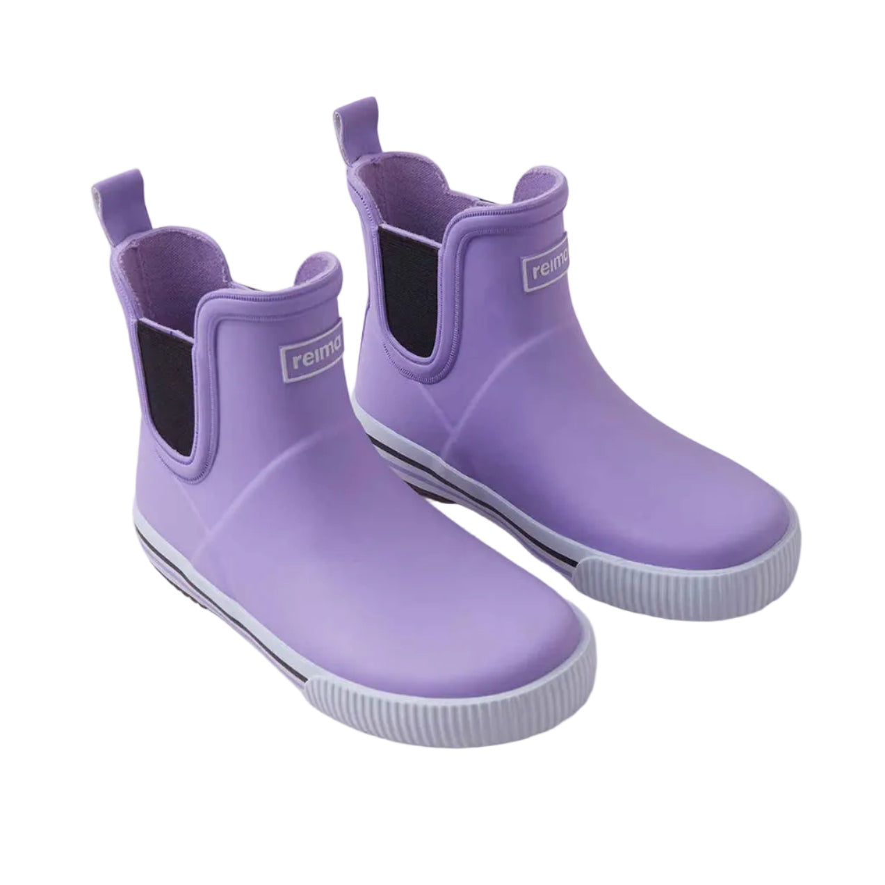 Kids Waterproof Ankles Rain Boots - Easy Slip On | Reima #color_blooming-lilac