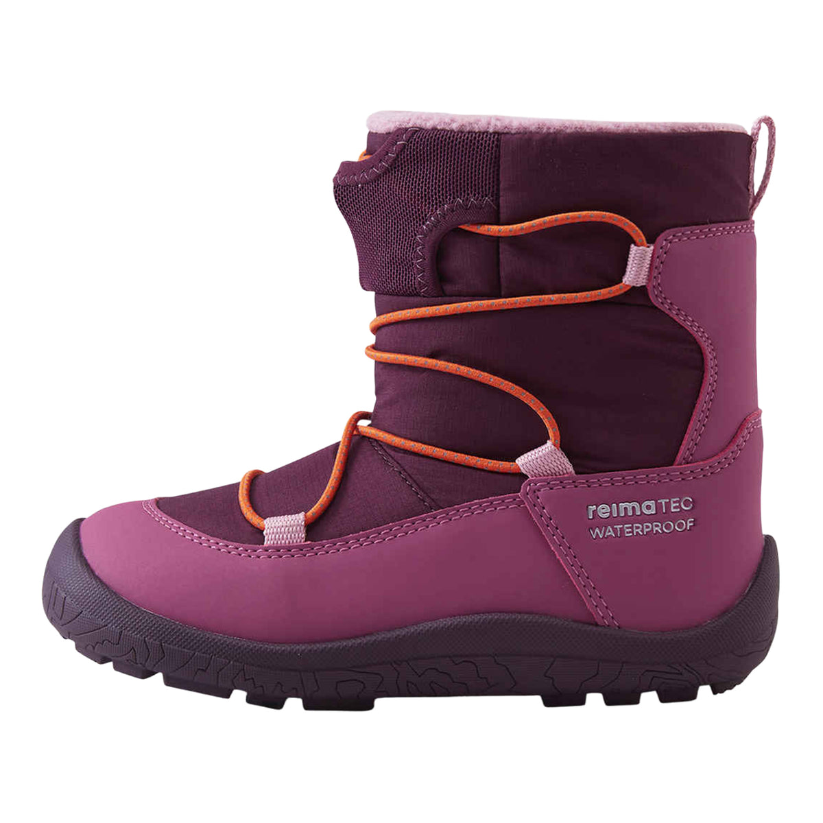 Kids Waterproof Barefoot Winter Boots – Reima Ensilumi ReimaTec – Very Warm #color_deep-purple