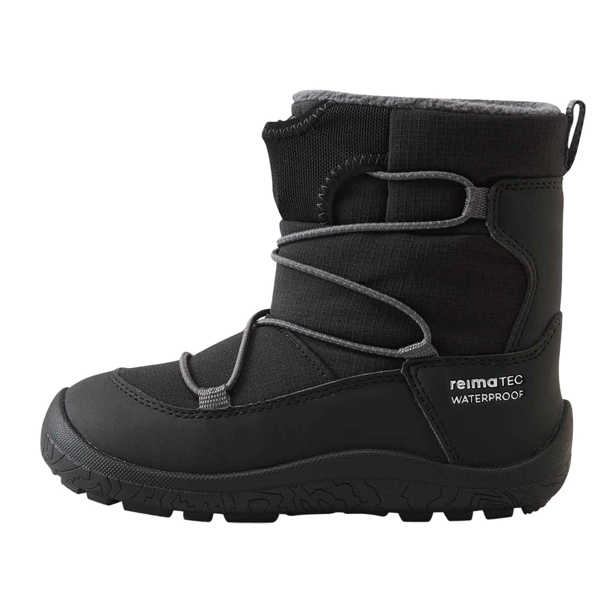 Kids Waterproof Barefoot Winter Boots – Reima Ensilumi ReimaTec – Very Warm #color_black