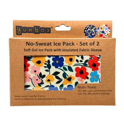 Gel Ice Packs in Fabric Sleeves 2-Pack - Floral Prints