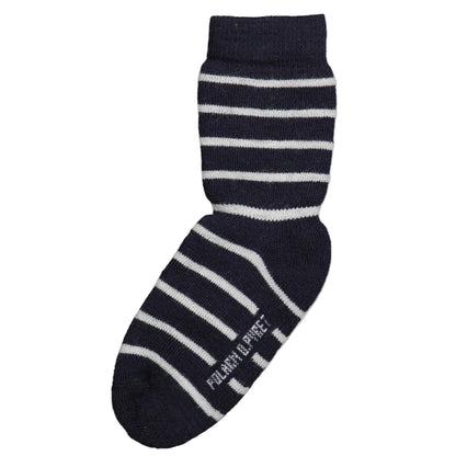 Kids Wool Terry Striped Socks | Polarn O. Pyret | 