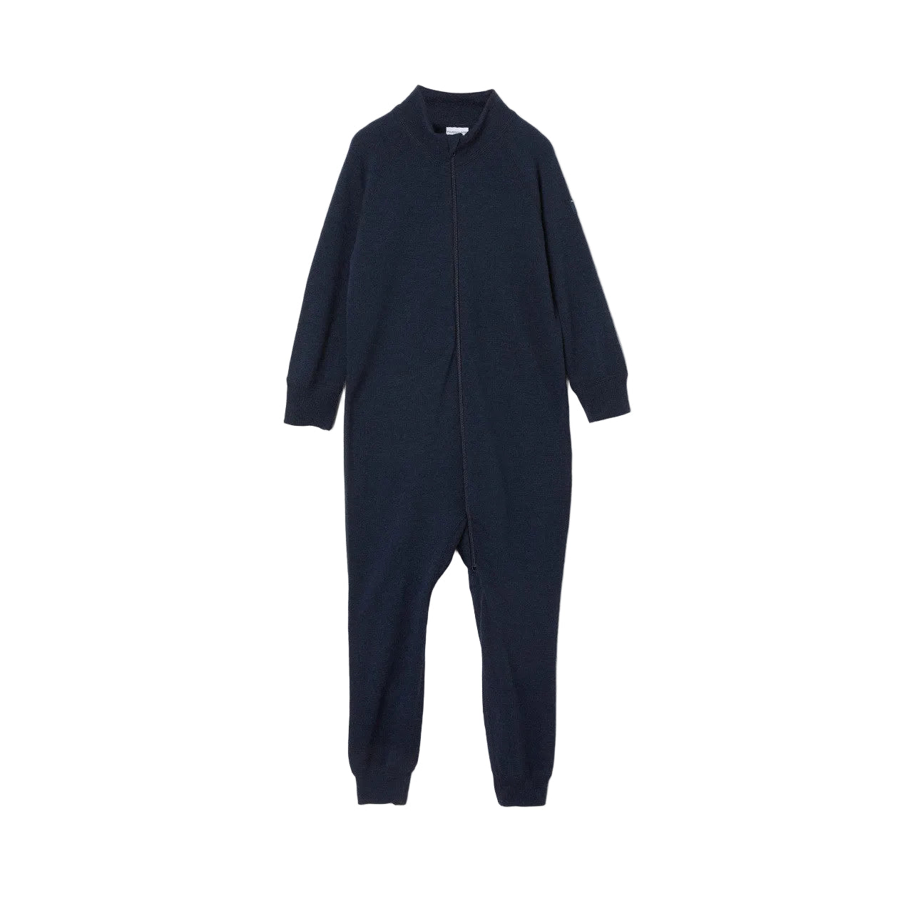 Kids Merino Wool Terry Romper | Polarn O. Pyret | #color_dark-sapphire