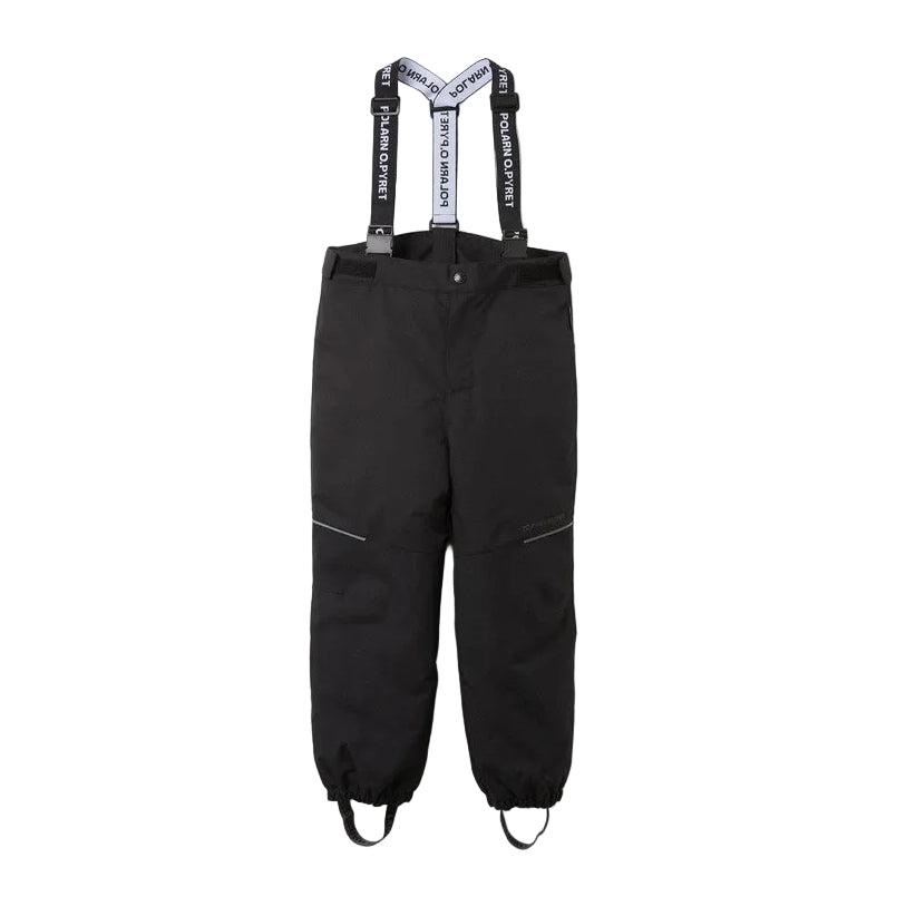 Kids Shell Rain Pants With Removable Insulated Lining | Polarn O. Pyret | #color_black