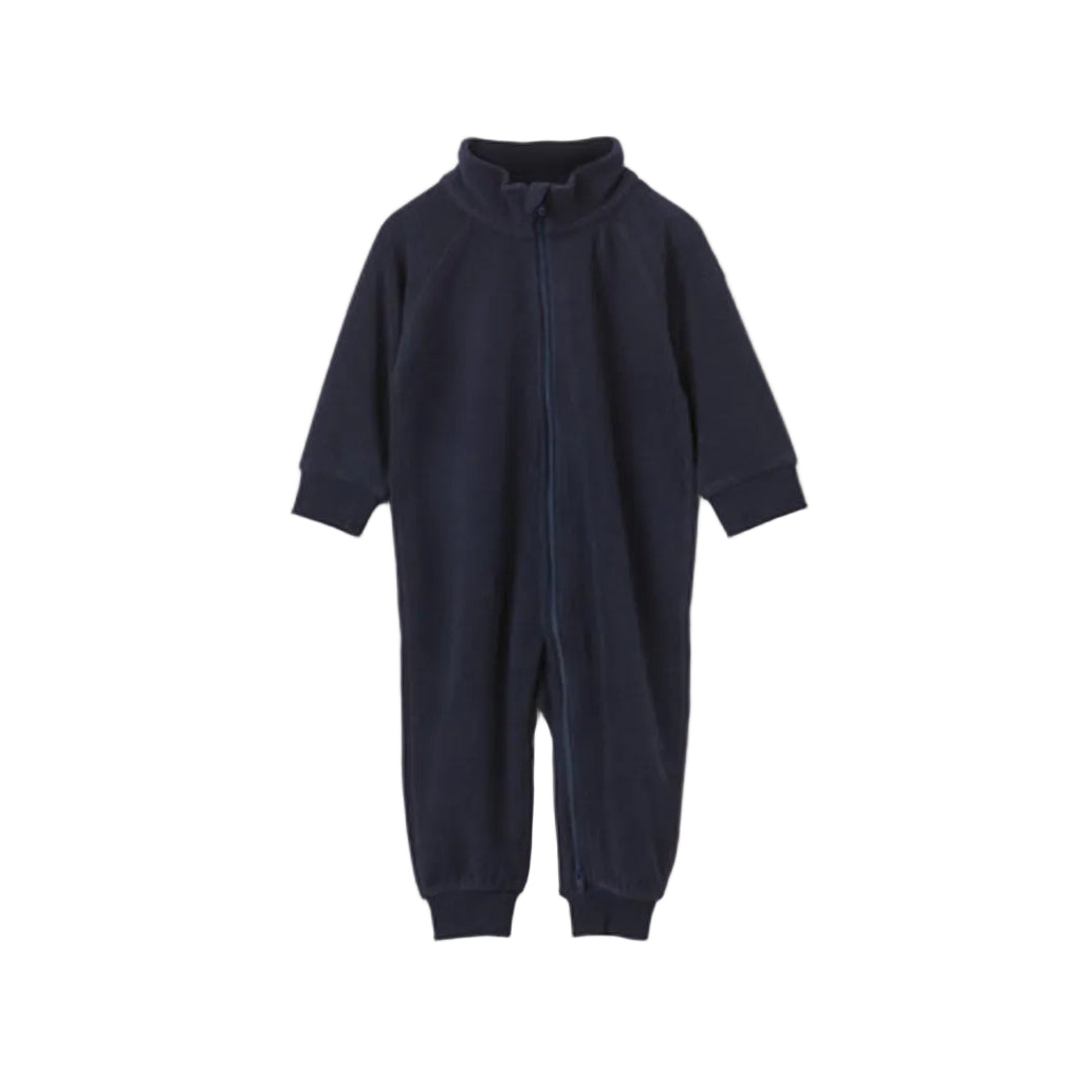 Kids Performance Fleece Romper | Polarn O. Pyret | #color_dark-sapphire