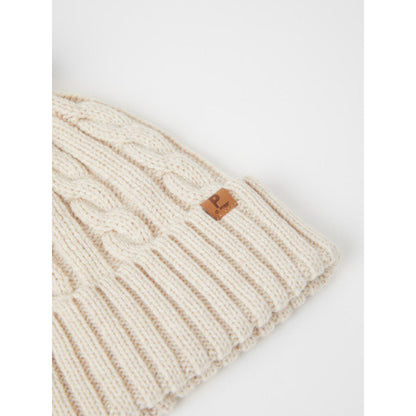 Kids Cable Knit Wool Blend Hat | Polarn O. Pyret | 