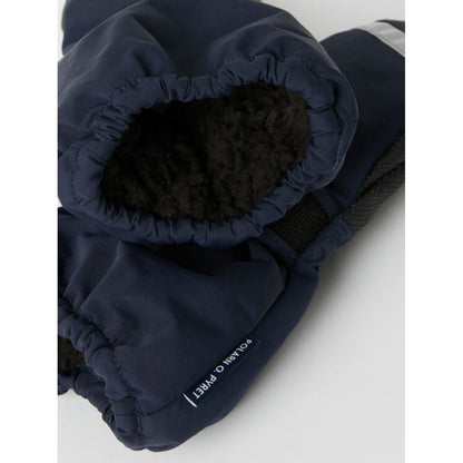 Kids Insulated Pile Fleece Lined Cuff Mittens | Polarn O. Pyret | 