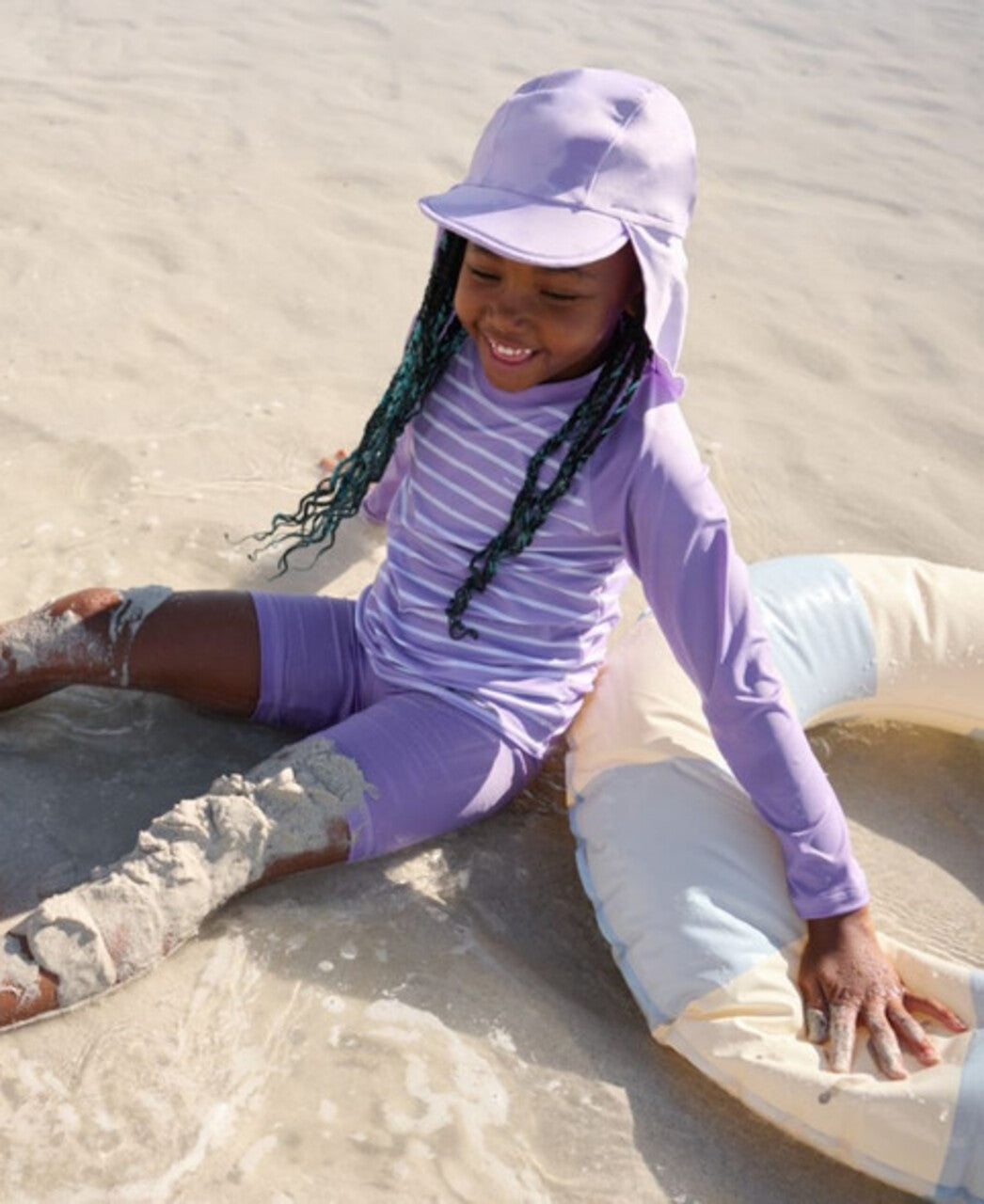 Kids UV Eco Classic Stripe Rash Guard Top- UV 50+ | Polarn O. Pyret 
