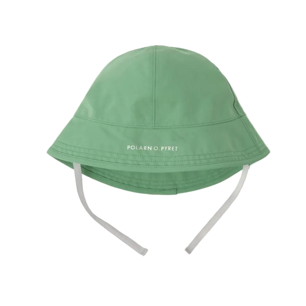 Kids Waterproof Wide Brim Rain Hat - 2 | Polarn O. Pyret | #color_comfrey