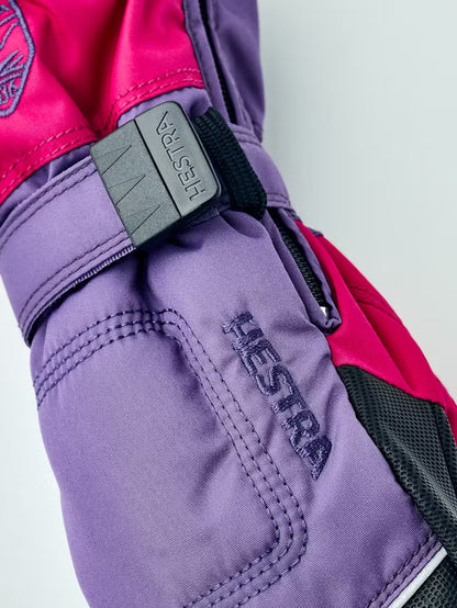 kids-water-resistant-zip-long-mittens-hestra | 