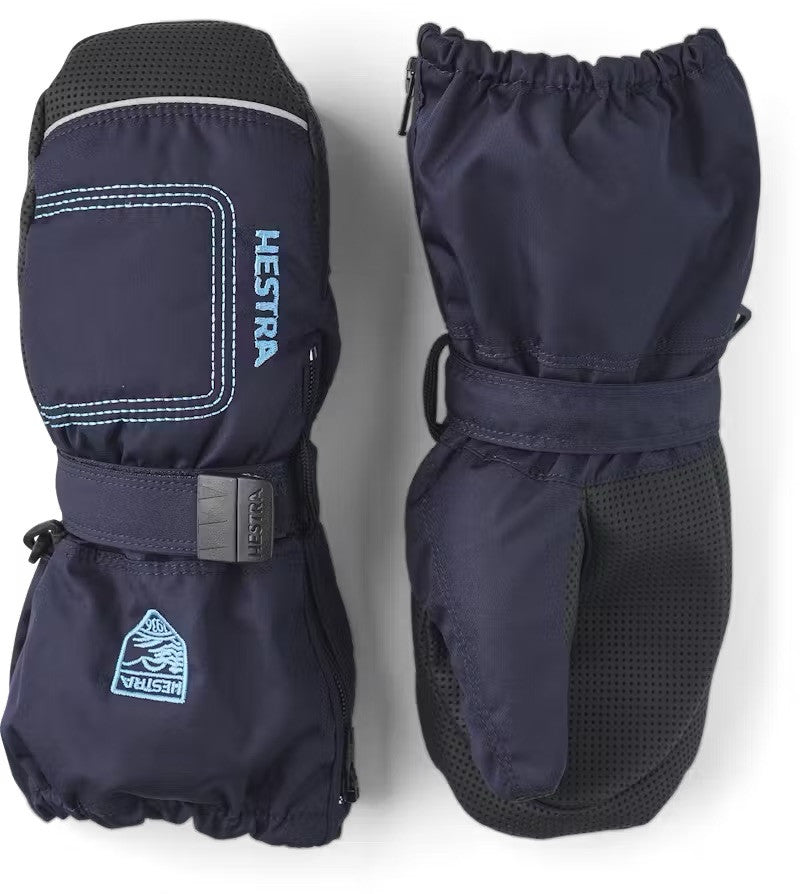 kids-water-resistant-zip-long-mittens-hestra | #color_navy