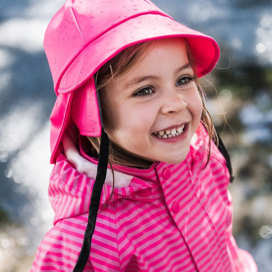 Kids Waterproof Rainy Rain Hat - Unlined, PU | Reima #color_candy-pink