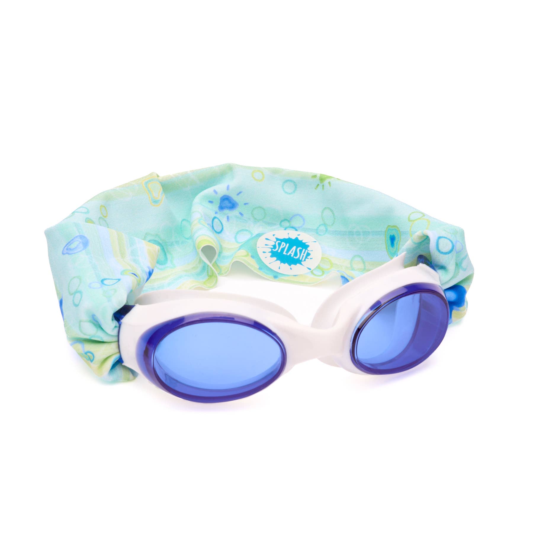 Kids Tangle-Free Swim Goggles – Splash Place Sea Glass – Blue Tinted Lenses