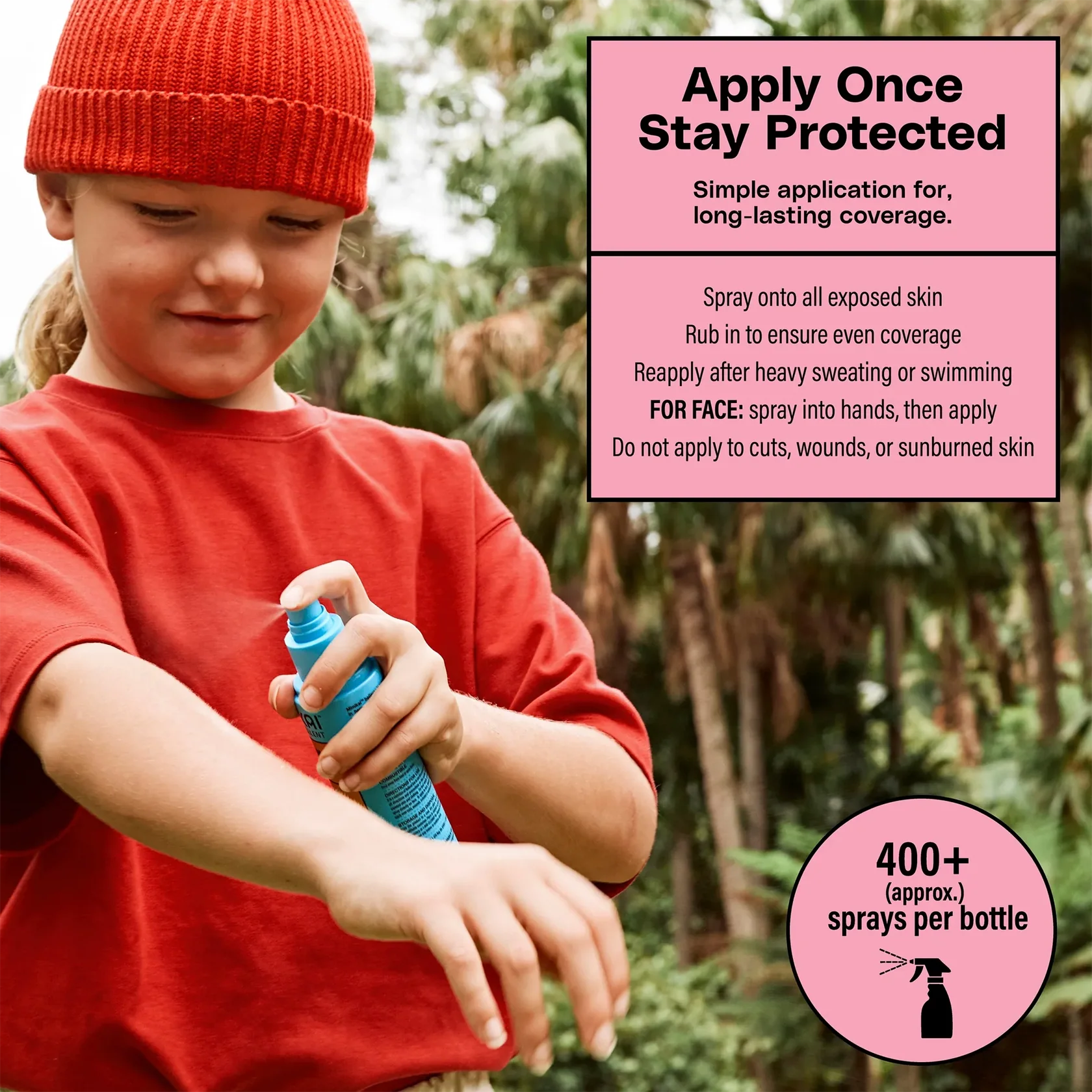 Kids DEET-Free Naturally Derived Mosquito & Tick Bug Spray | Mimikai