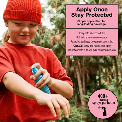 Kids DEET-Free Naturally Derived Mosquito & Tick Bug Spray | Mimikai