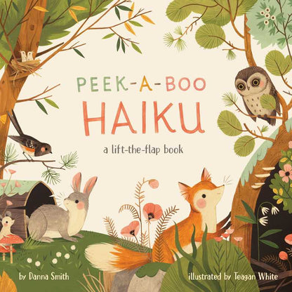 Kids Woodland Animal Board Book – Peek-a-boo Haiku – Interactive Lift-the-Flap Nature Book