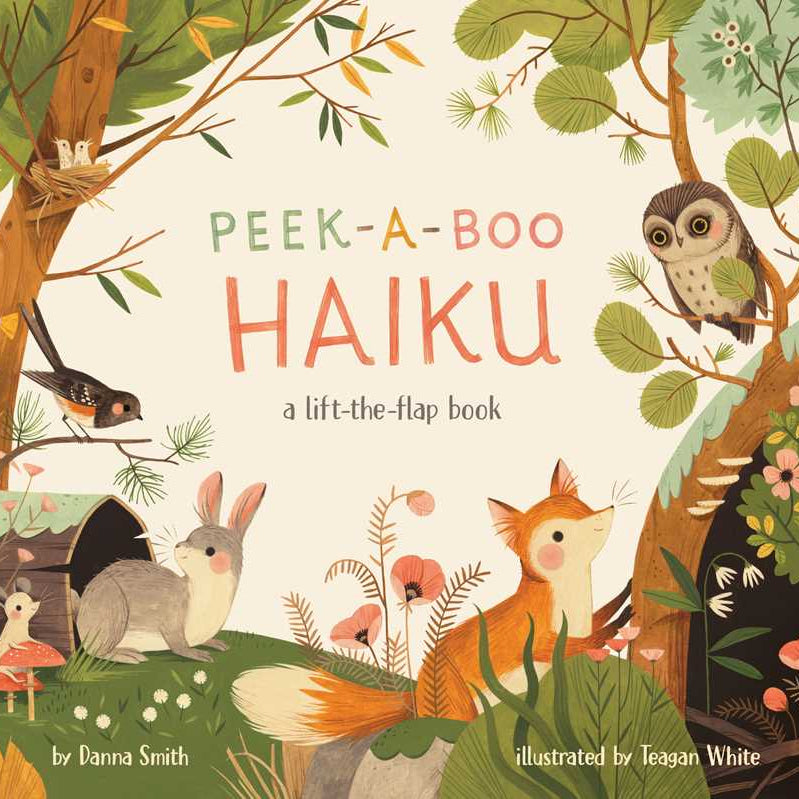Kids Woodland Animal Board Book – Peek-a-boo Haiku – Interactive Lift-the-Flap Nature Book