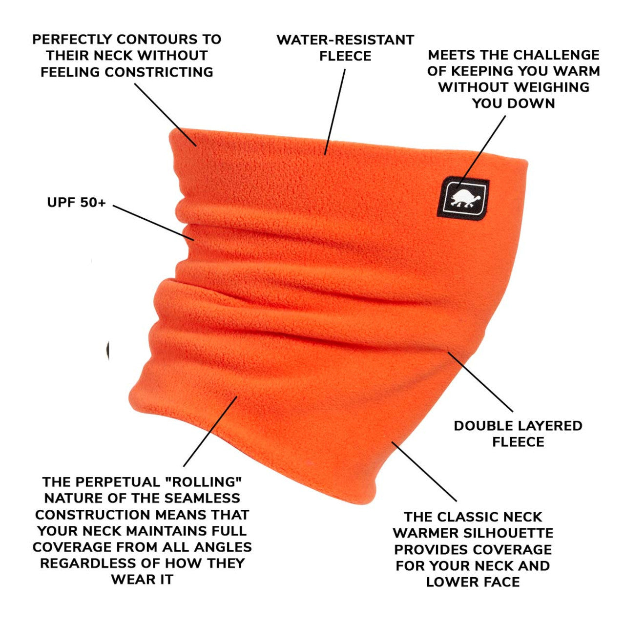 Kids Chelonia 150 Fleece Double Layer Neck Tube | Turtle Fur 