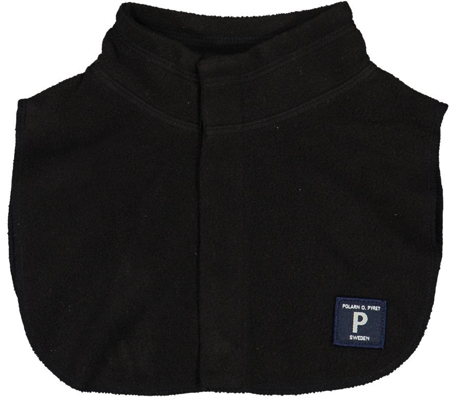 Kids Non-Pill Eco Fleece Neck Warmer | Polarn O. Pyret #color_black