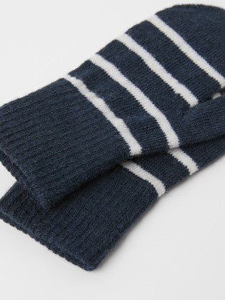 Kids Signature Stripe Magic Wool Stretch Mittens | Polarn O. Pyret 