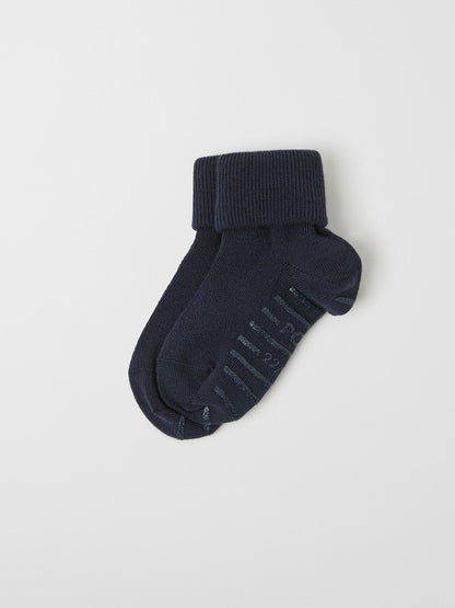 Kids Anti Slip Wool Turn Up Socks | Polarn O. Pyret 