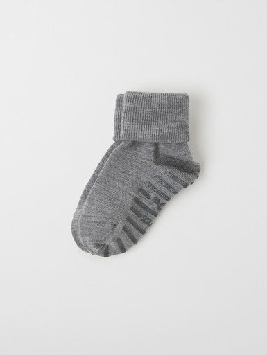 Kids Anti Slip Wool Turn Up Socks | Polarn O. Pyret 