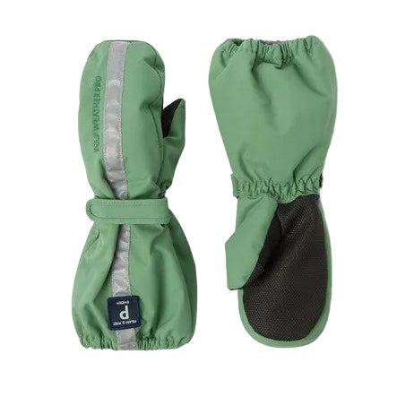 kids-waterproof-insulated-long-cuff-winter-mittens-polarn-o-pyret | #color_comfrey-green