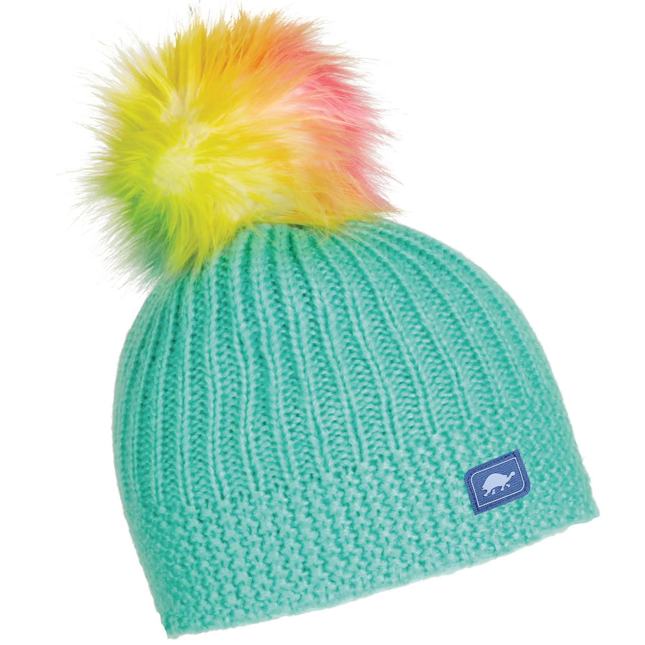 Kids Suzie Pom Beanie #color_mermaid