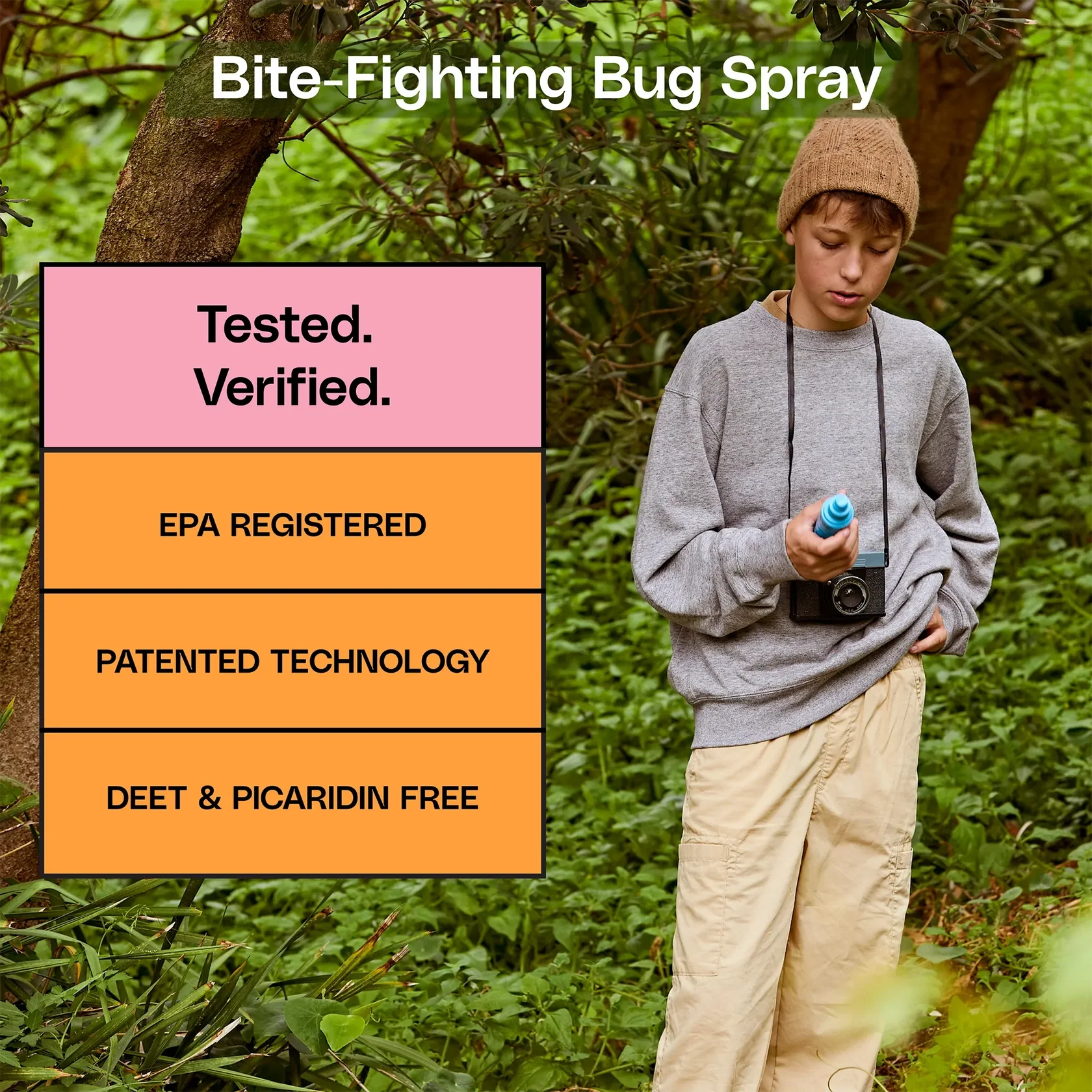 Kids DEET-Free Naturally Derived Mosquito & Tick Bug Spray | Mimikai