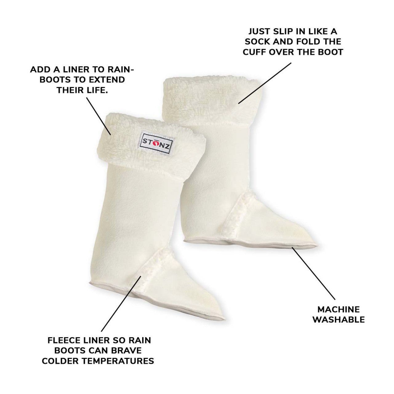 Fleece Rain Boot Liner-24279 