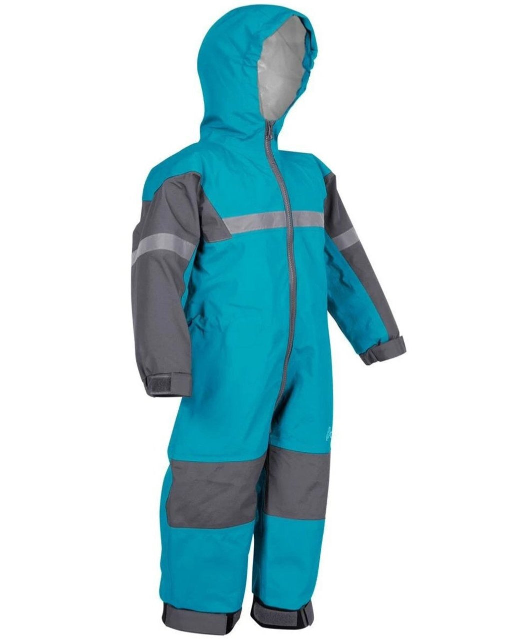 Kids One Piece All-in-One Rain Suit - Breathable, Zippered | Oaki #color_celestial-blue