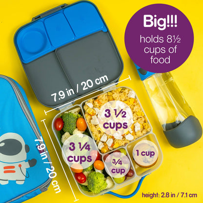 Kids Bento Lunchbox – b.box Large Lunchbox, Indigo Rose