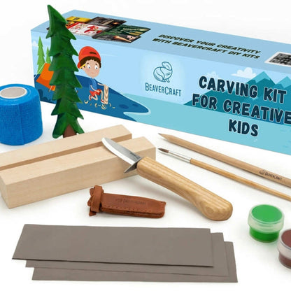 Carving Kit for Creative Kids-Spruce Tree