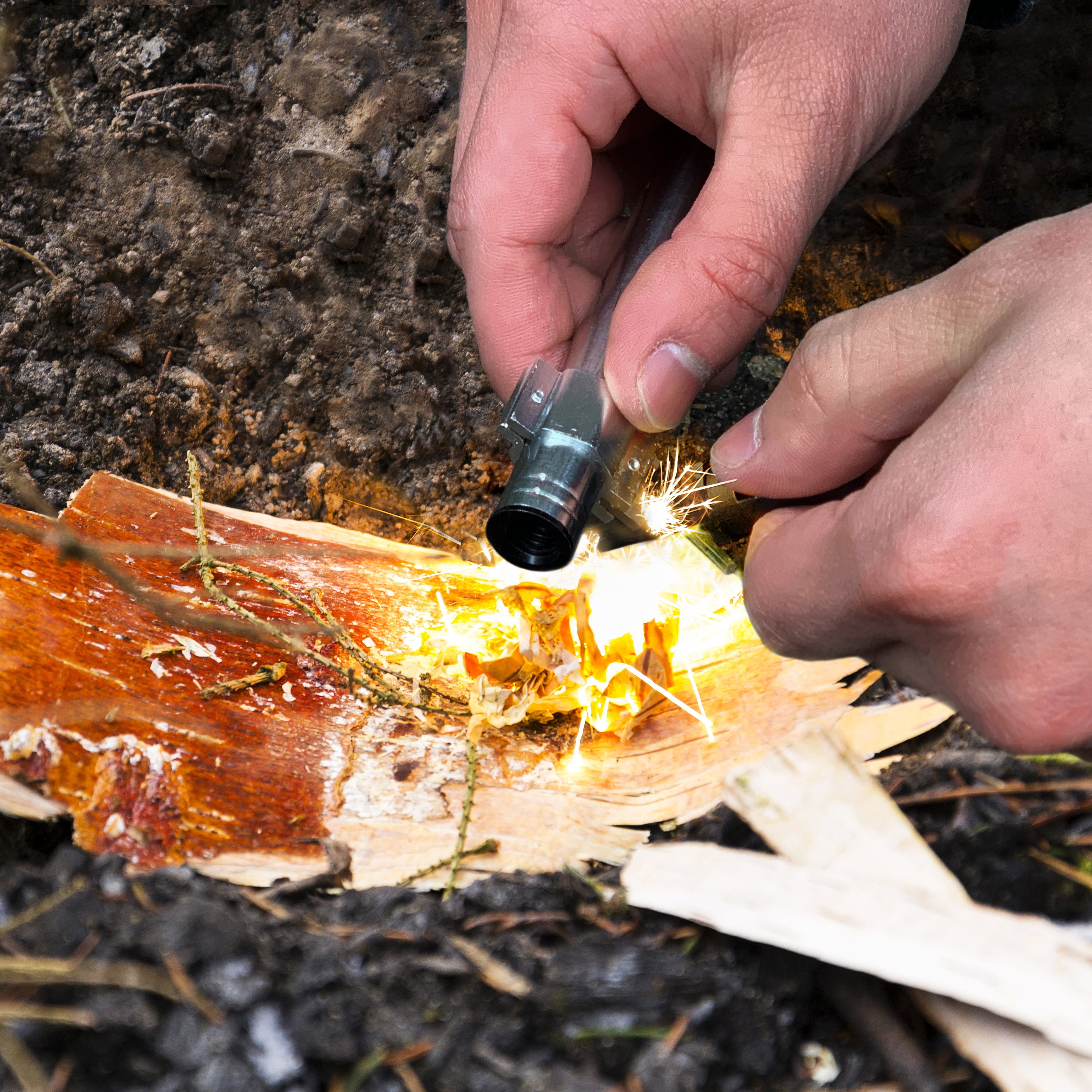 Survival Fire Starter | All-Weather Fire Starter for Camping & Emergency Preparedness