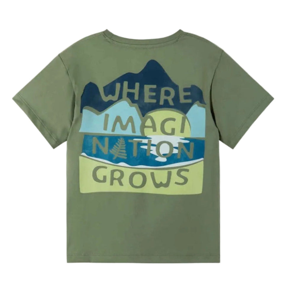 Kids UV Protective Siirtyy T-Shirt- UV 50+ | Reima #color_greyish-green