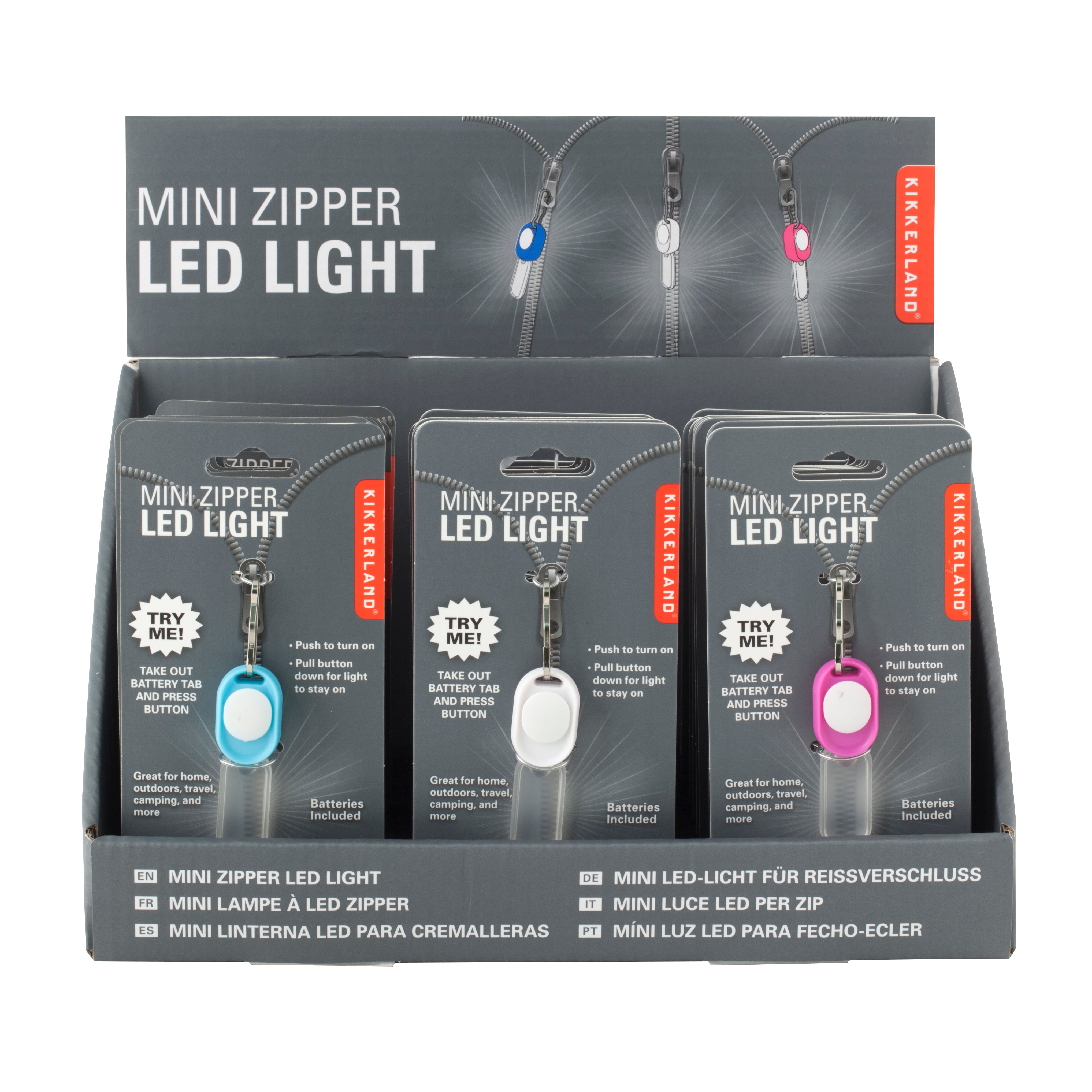 Mini Zipper Light Asst