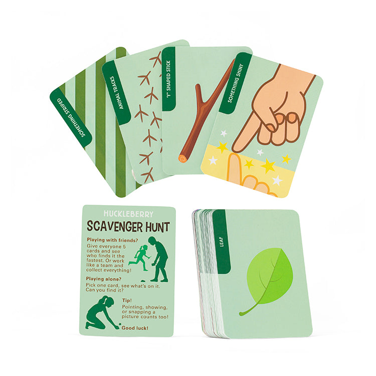 Huckleberry Scavenger Hunt | Outdoor Nature Discovery Card Set