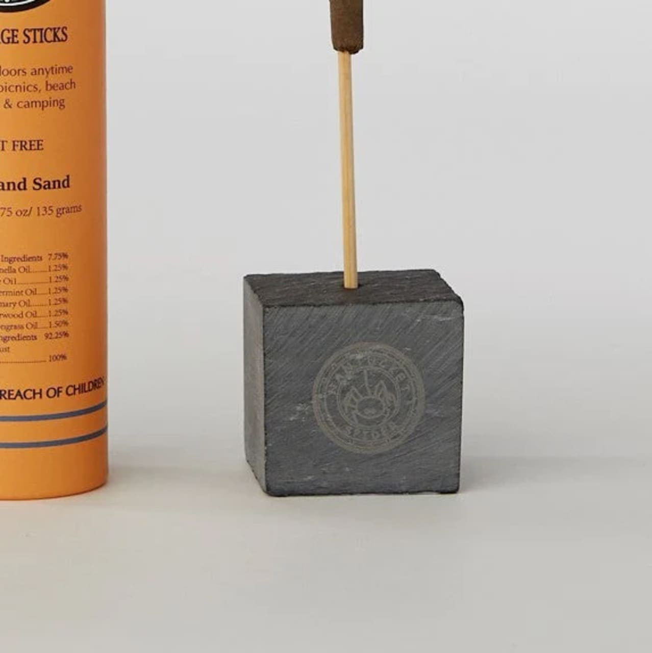 Artisanal Stone Block Holder for Insense Sticks | Nantucket Spider