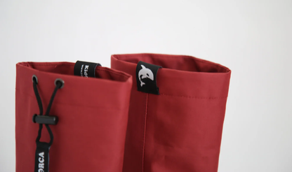 Kids Rain Boots with Above Knee Waders-Merlot 