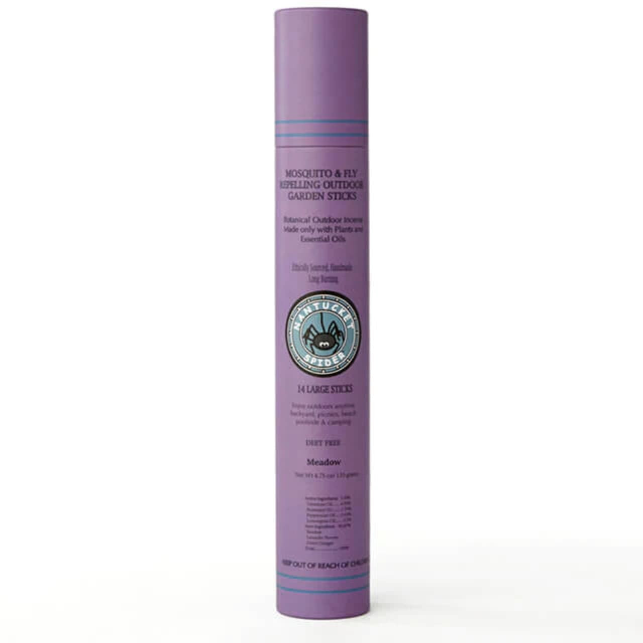 Natural Repelling Mosquito & Fly Outdoor Garden Incense Sticks - Gentle yet Effective, Safe | Nantucket Spider #color_meadow