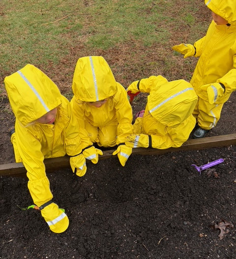 Kids in Bulk Yellow Rain Gear