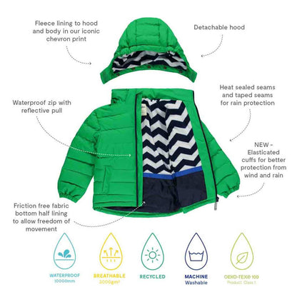 Waterproof Insulated Puffer Jacket-27275 
