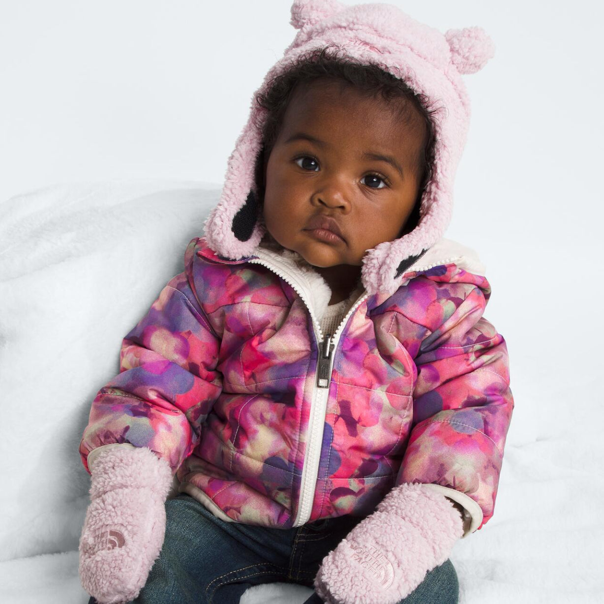 Baby Bear Fleece Hat & Mittens Set – The North Face_