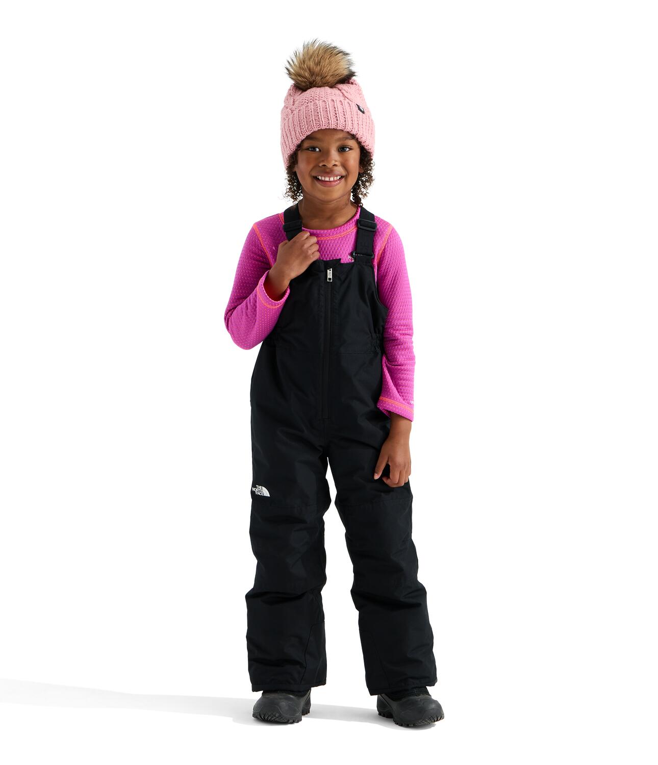 Kids Waterproof Insulated Snow Bibs – The North Face Freedom – Extendable_