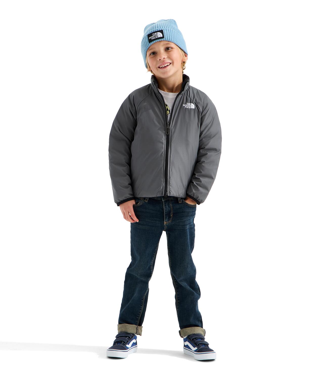 Kids Waterproof 4-in-1 Insulated Jacket – The North Face Perrito – Reversible_