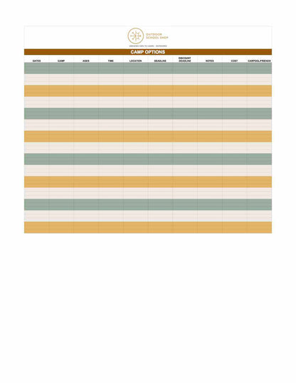 ODSS Summer Camp Planner